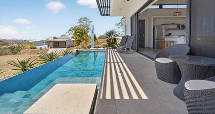 Perfect view! Walk to beach. Family friendly with a private pool.