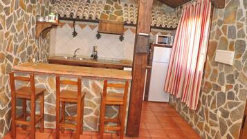 Fridge, microwave, coffee/tea maker, toaster