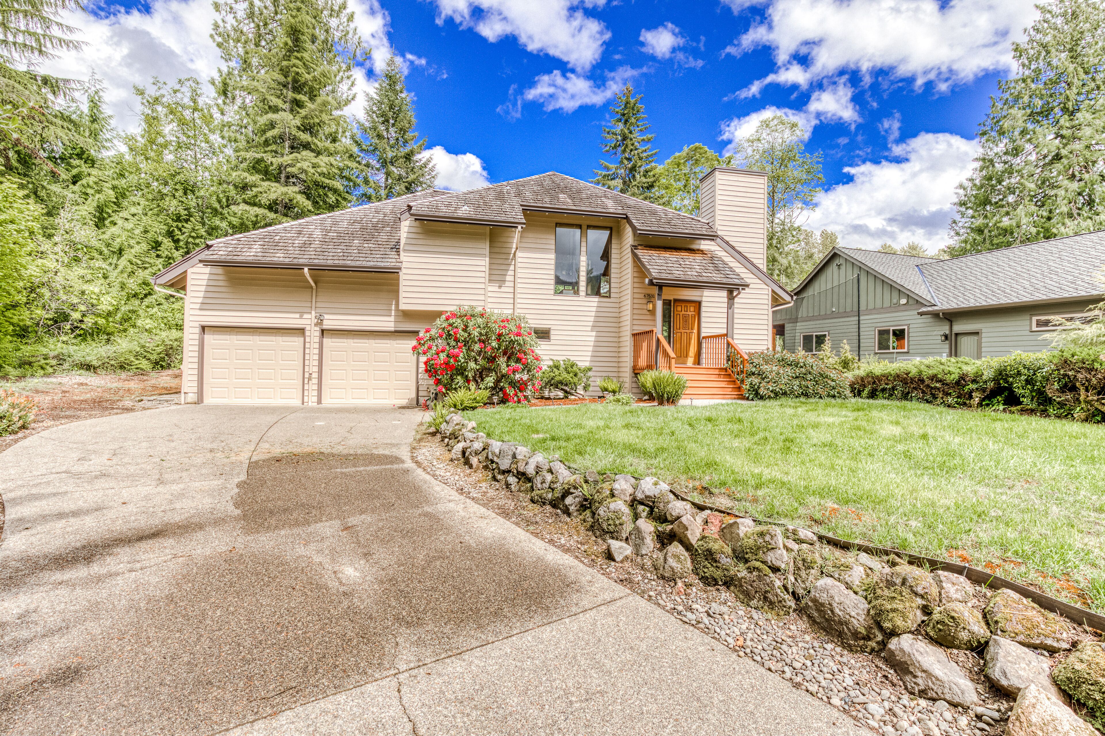 Golf-course-front home with deck, AC, fireplace, pool & hot tub - dog-friendly