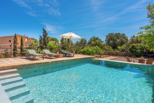 Holiday Home "Son Sunyer" with Mountain View, Pool, Garden, Balcony & Terrace