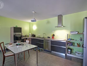 Fridge, microwave, dishwasher, freezer