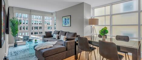 Flat-screen TV, offices