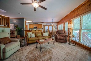 TV, fireplace, video games, stereo