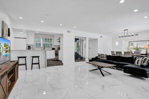 TV, foosball, table tennis