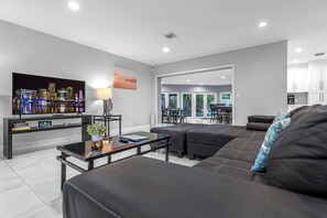 Smart TV, music library, video library