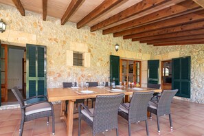 Dining - Villa Pedra Vista, 3 bedrooms, BBQ, private pool, Pollensa (Pollensa)