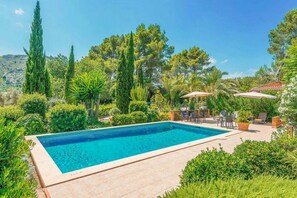 Pool - Villa Es Refugi, 6 people, BBQ, private pool, Pollensa. (Alcudia)