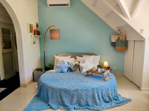 1 bedroom, iron/ironing board, travel crib, free WiFi