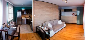 Departamento clásico | Área de sala de estar | Televisión de pantalla plana