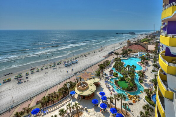 Indoor pool, outdoor pool - Wyndham's Ocean Walk Resort - 2 Bedroom Deluxe (Daytona Beach)