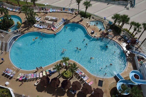 Indoor pool, outdoor pool