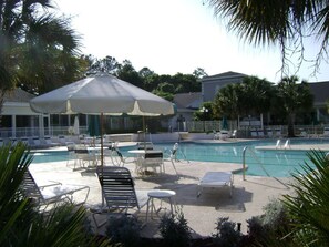 Indoor pool, outdoor pool
