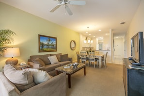 TV, DVD player - Beautiful 3BR Condo in Lely Golf Resort with Spectacular Lake View  - Upgrades (Naples)