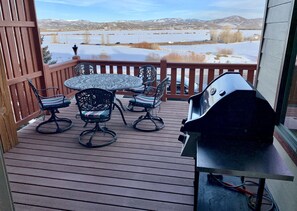 Outdoor dining - Beautiful 4BR Bear Hollow house with private hot tub and views! (Park City)