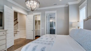 4 bedrooms, iron/ironing board, travel cot, WiFi