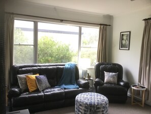 Una Smart TV, una chimenea, libros