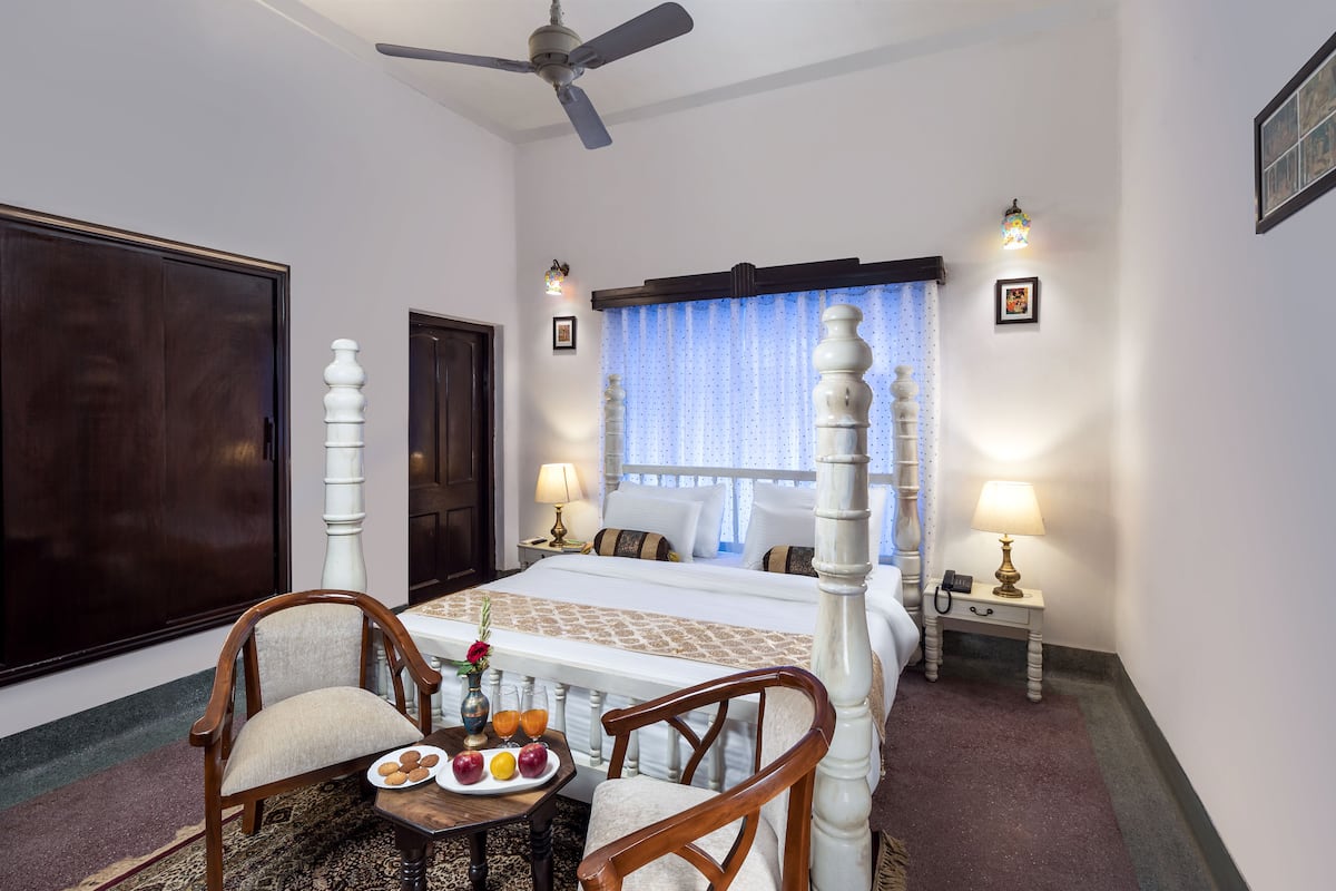 Superior tweepersoonskamer | Lakens van Egyptisch katoen, luxe beddengoed, een minibar
