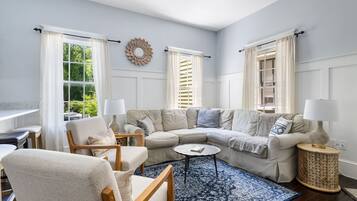 Een flatscreentelevisie