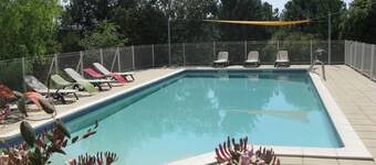 Maison 55m2, grance piscine