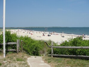 Vlak bij het strand