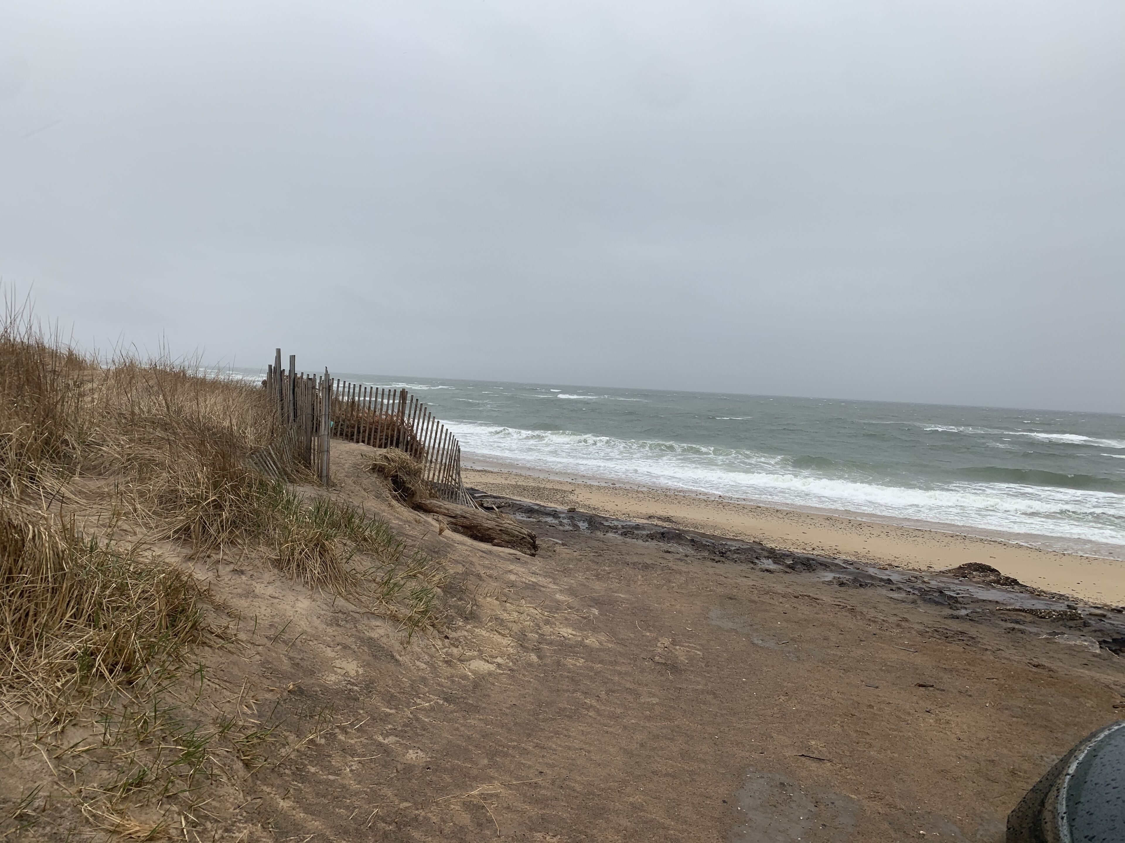 Ligstoelen aan het strand