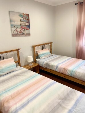 2 bedrooms, iron/ironing board, travel crib, free WiFi
