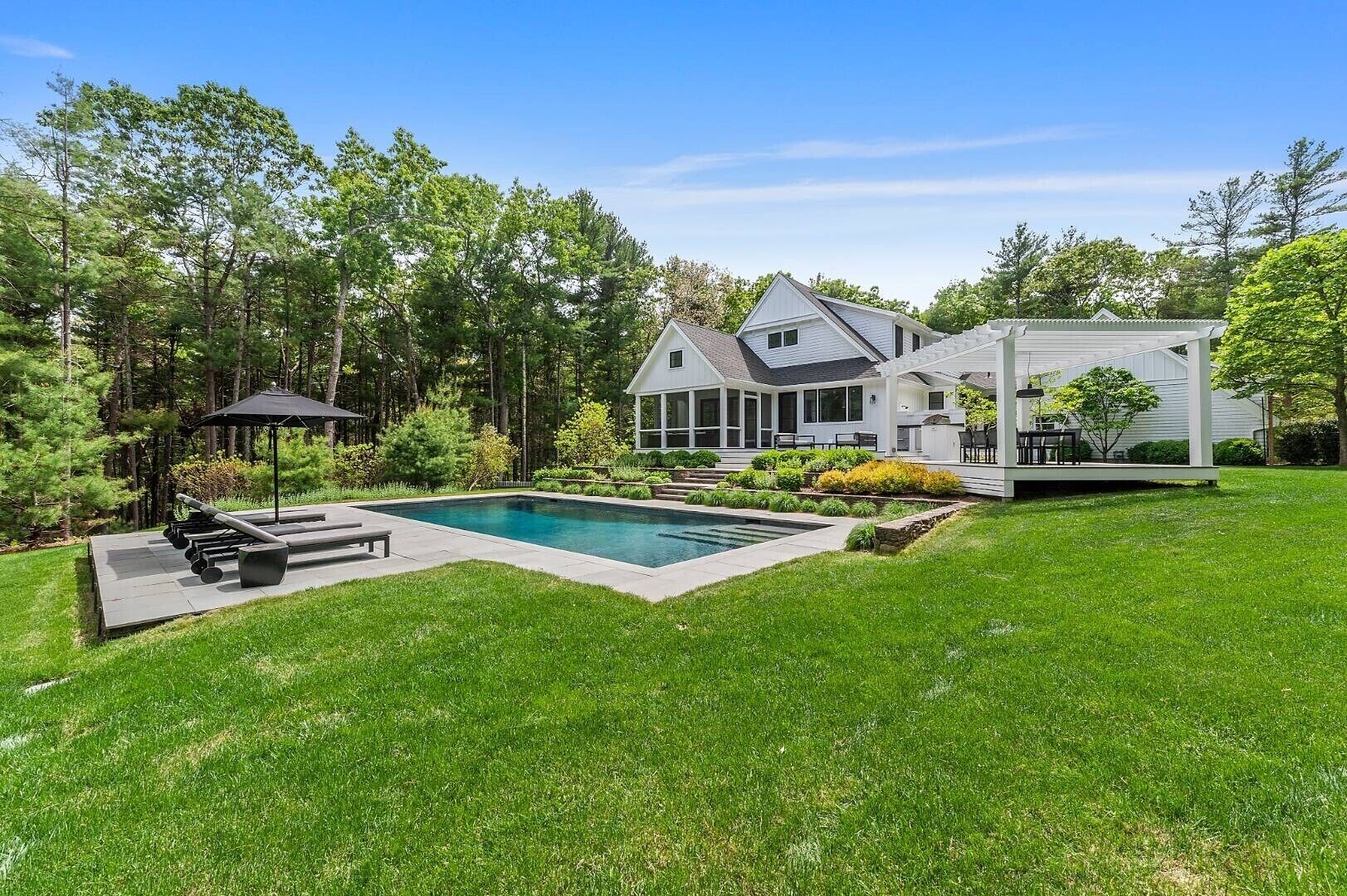 Modern Hamptons Secluded Retreat on 2 acres