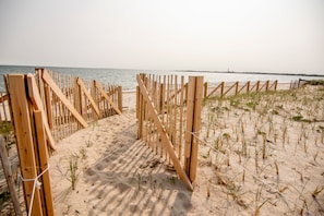 On the beach