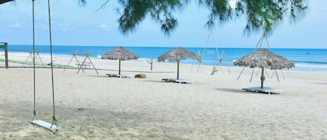 Private beach, white sand