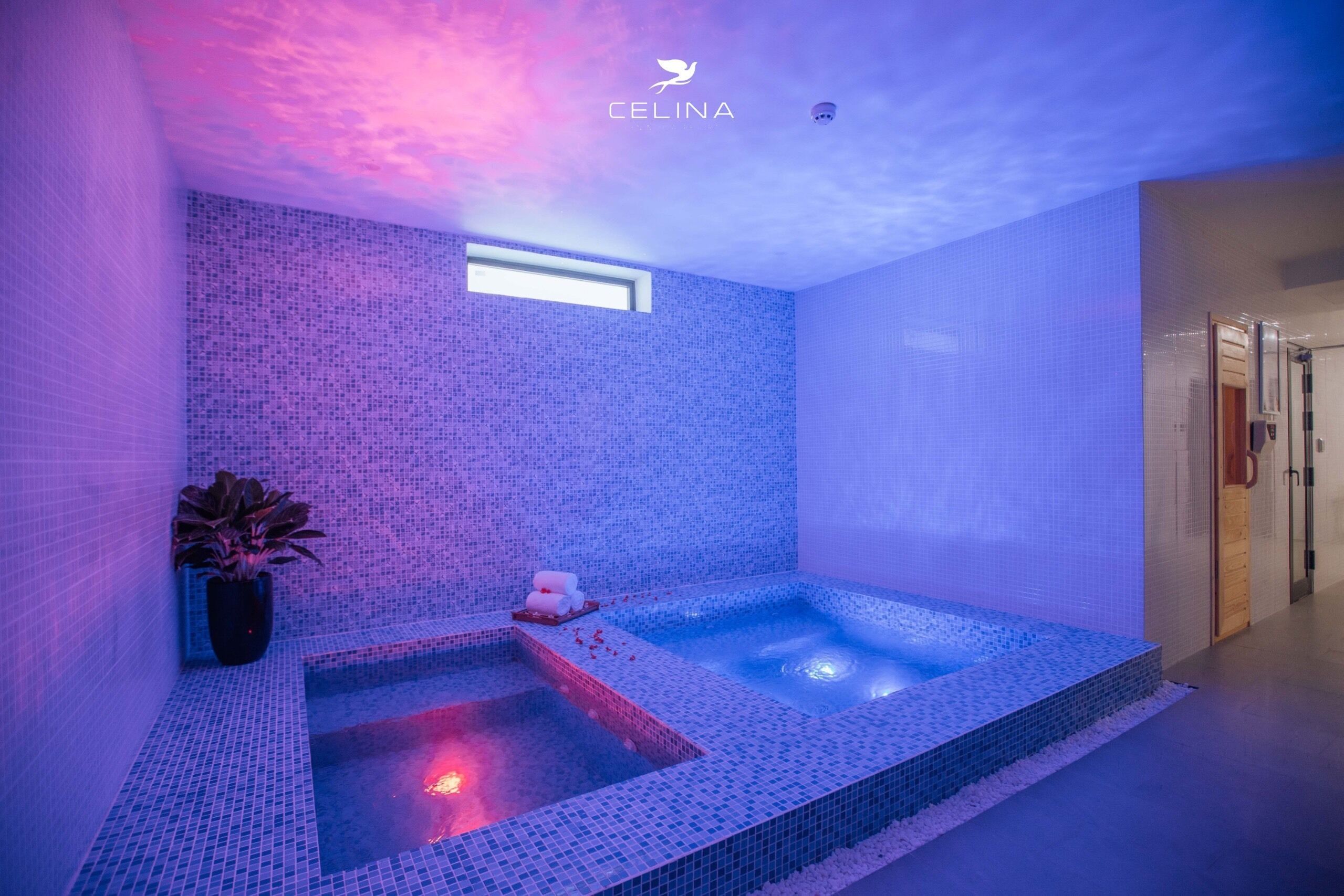 Un sauna, una bañera de hidromasaje, baño turco, masajes