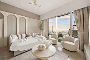 2 bedrooms, desk, iron/ironing board, travel cot