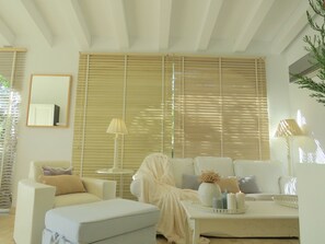 Smart TV, DVD player, books, stereo