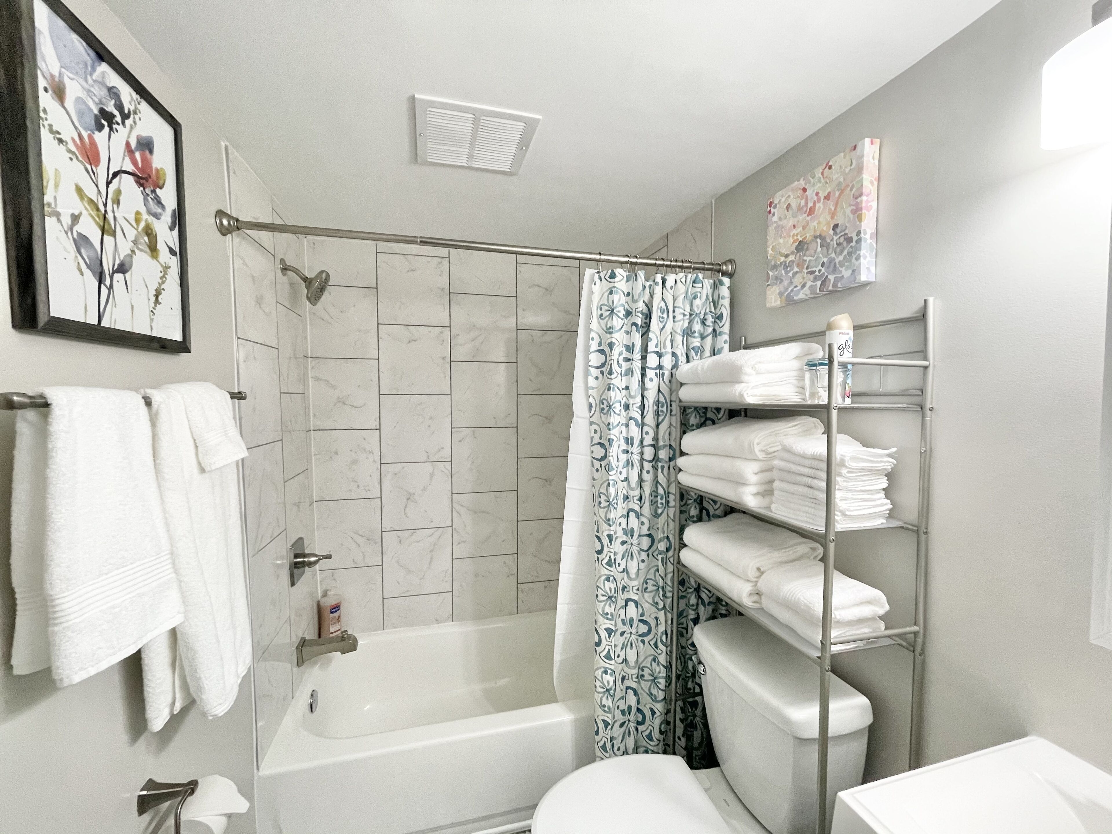 Free toiletries, hair dryer, towels, soap