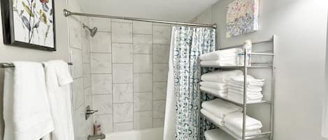 Free toiletries, hair dryer, towels, soap