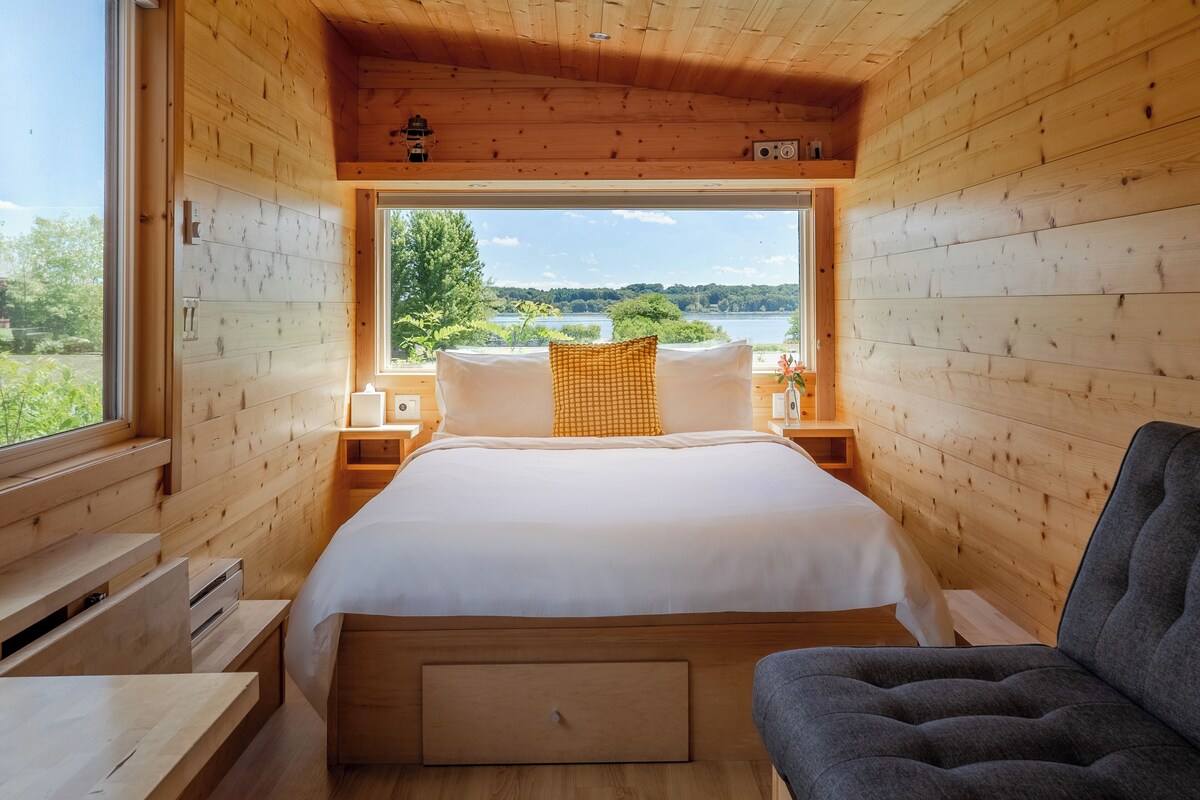 Deluxe-Ferienhütte | Ausblick vom Zimmer