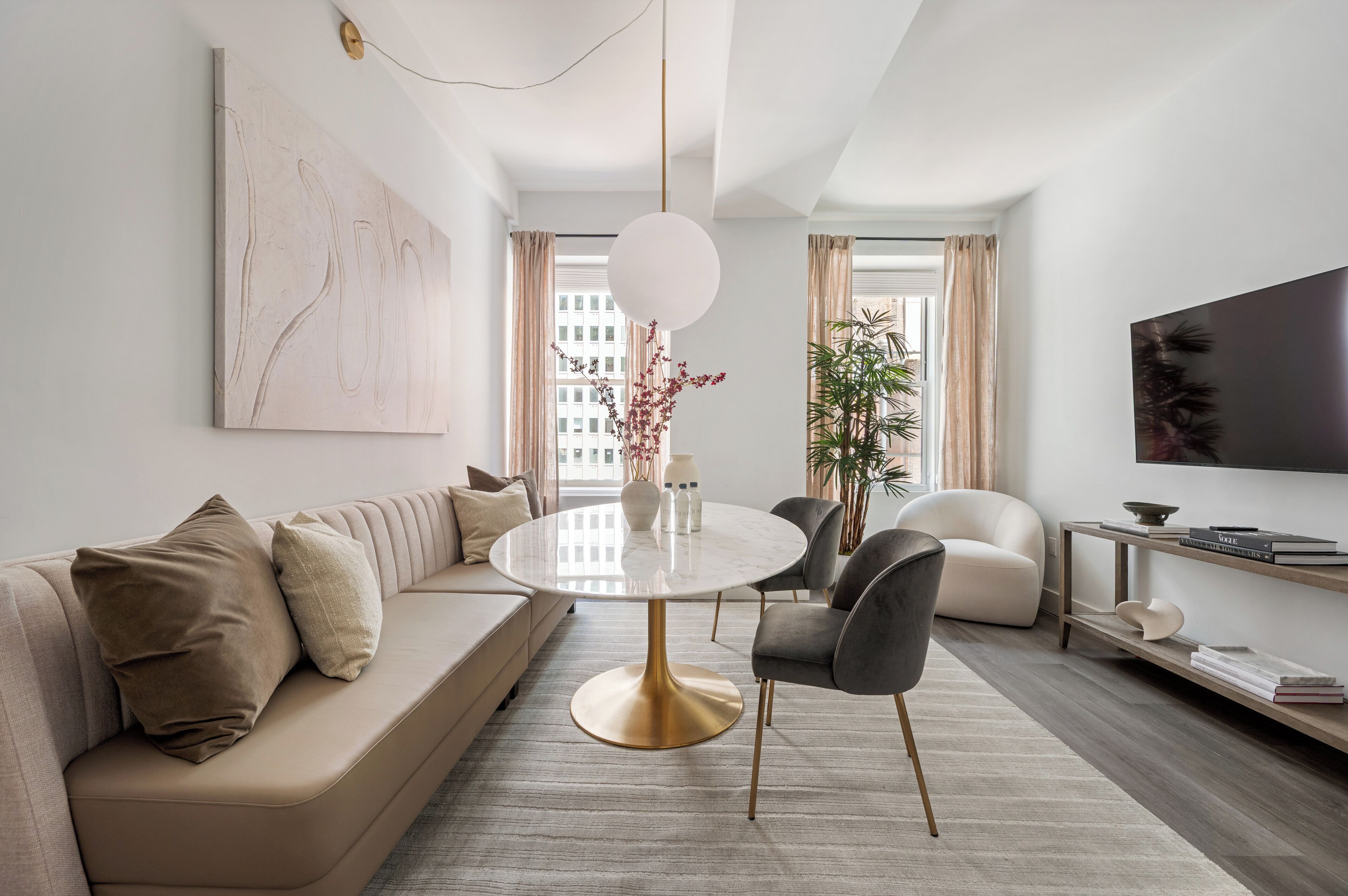 特色公寓, 3 間臥室, 廚房 | 起居區 | 55-吋智慧型電視，提供數位頻道