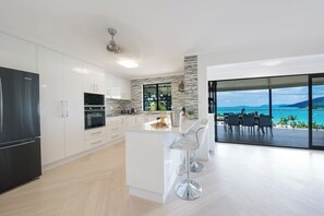 Fridge, microwave, dishwasher, ice maker