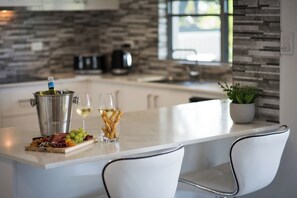 Fridge, microwave, dishwasher, ice maker