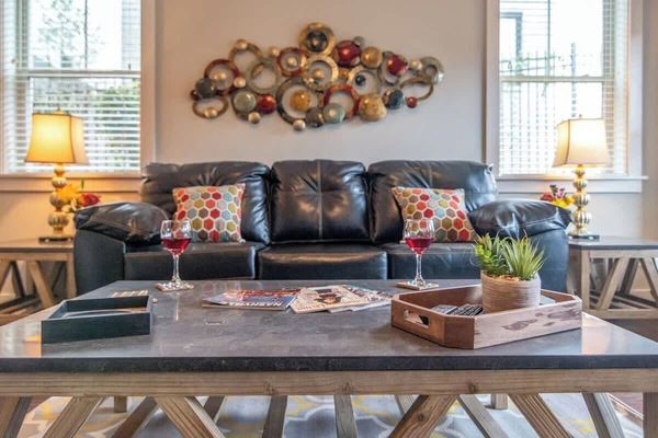 Unwind in a stylishly decorated living space.