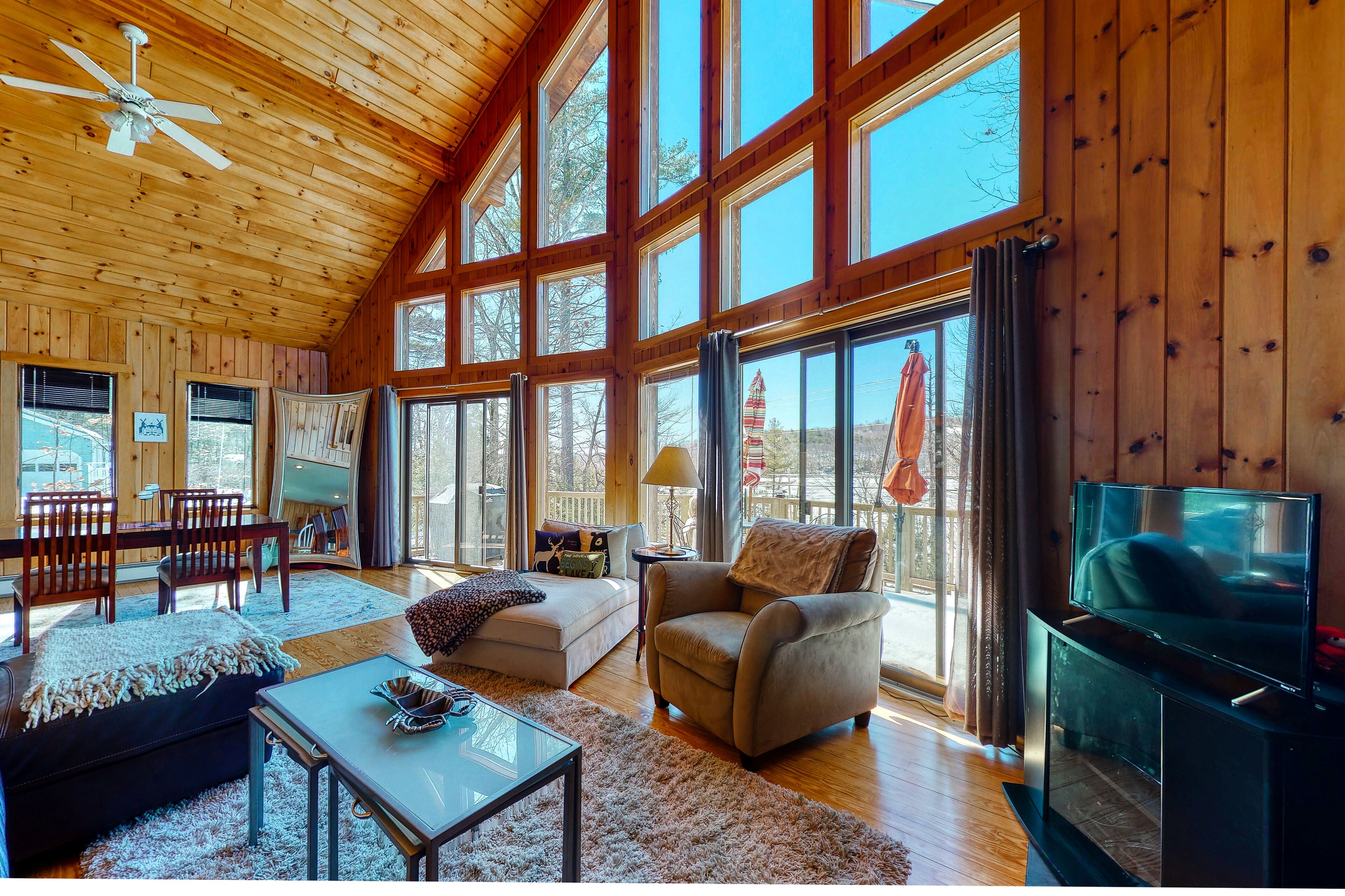 Lovely home on Crystal Lake with private dock, lake views, deck, & grill