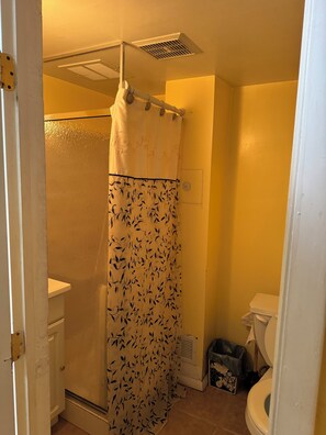 Dusche, Handtücher, Toilettenpapier