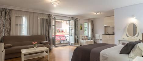 Appartement Exécutif | 1 chambre, draps en coton égyptien, literie de qualité supérieure