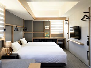 Moderate Twin Room, Non Smoking | Down duvets, desk, blackout curtains, free WiFi - Lamp Light Books Hotel Sapporo (Sapporo)