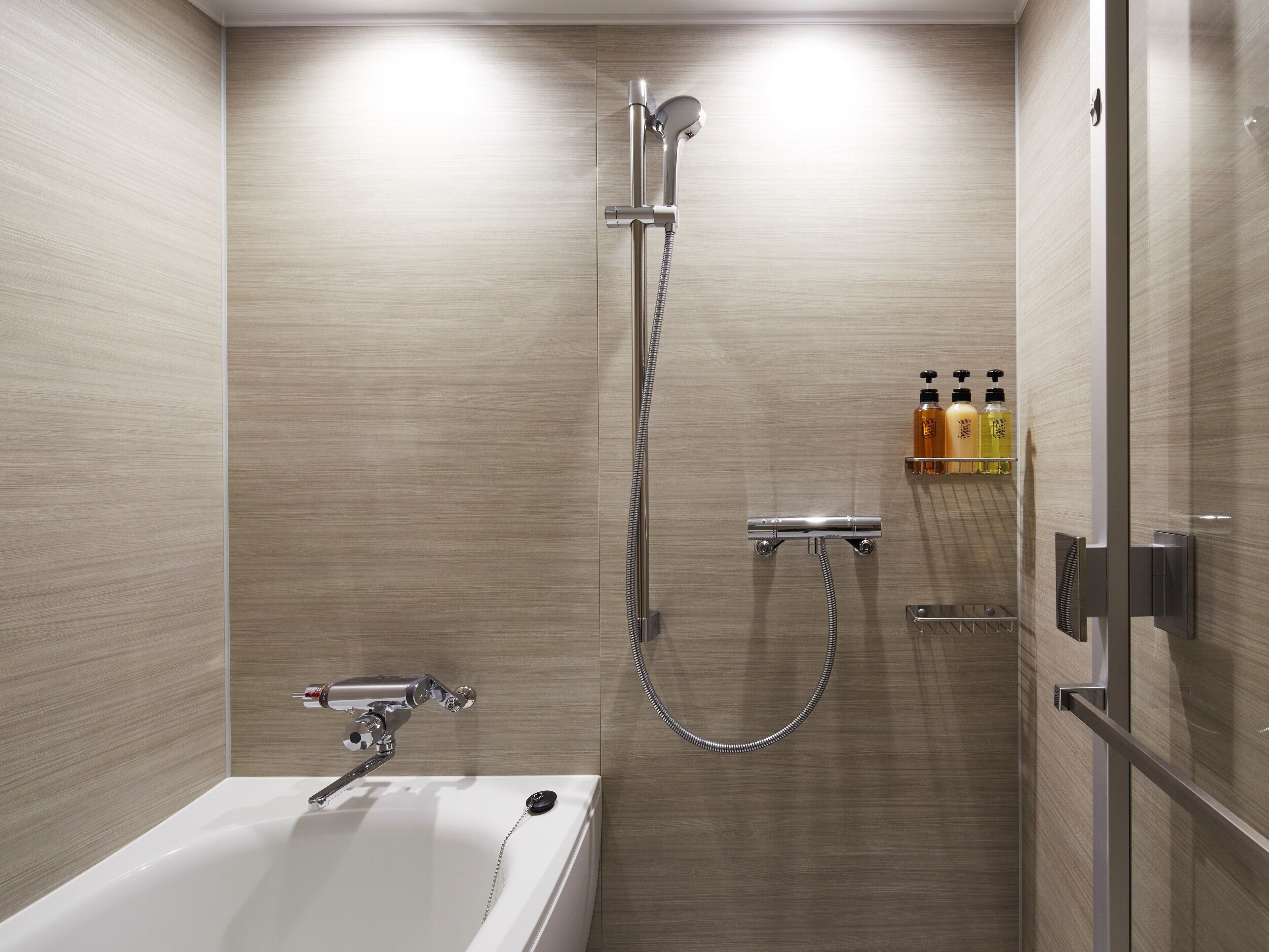 free toiletries, hair dryer, slippers, electronic bidet