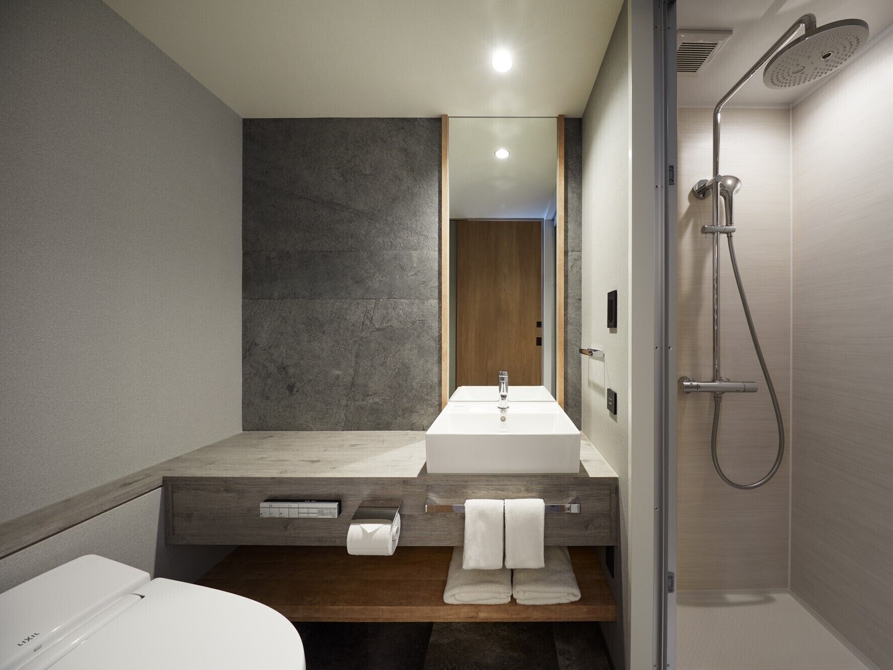 free toiletries, hair dryer, slippers, electronic bidet