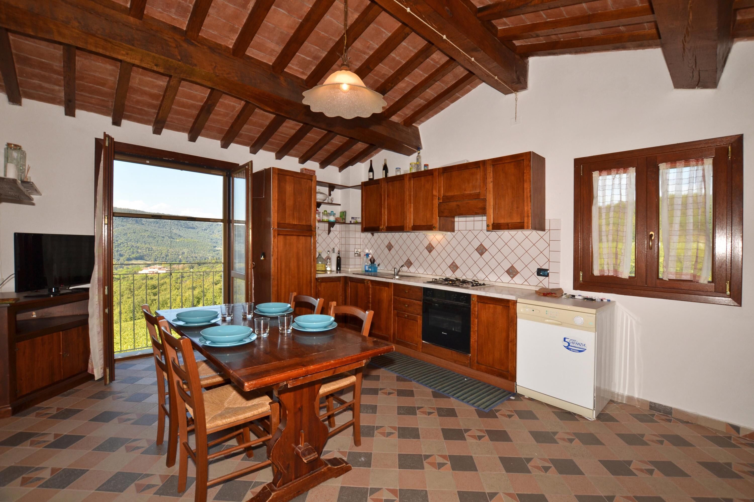 Appartement Familial, plusieurs chambres, côté montagne (Antinoro 3) | Cuisine privée | Réfrigérateur, four, plaque de cuisson, lave-vaisselle