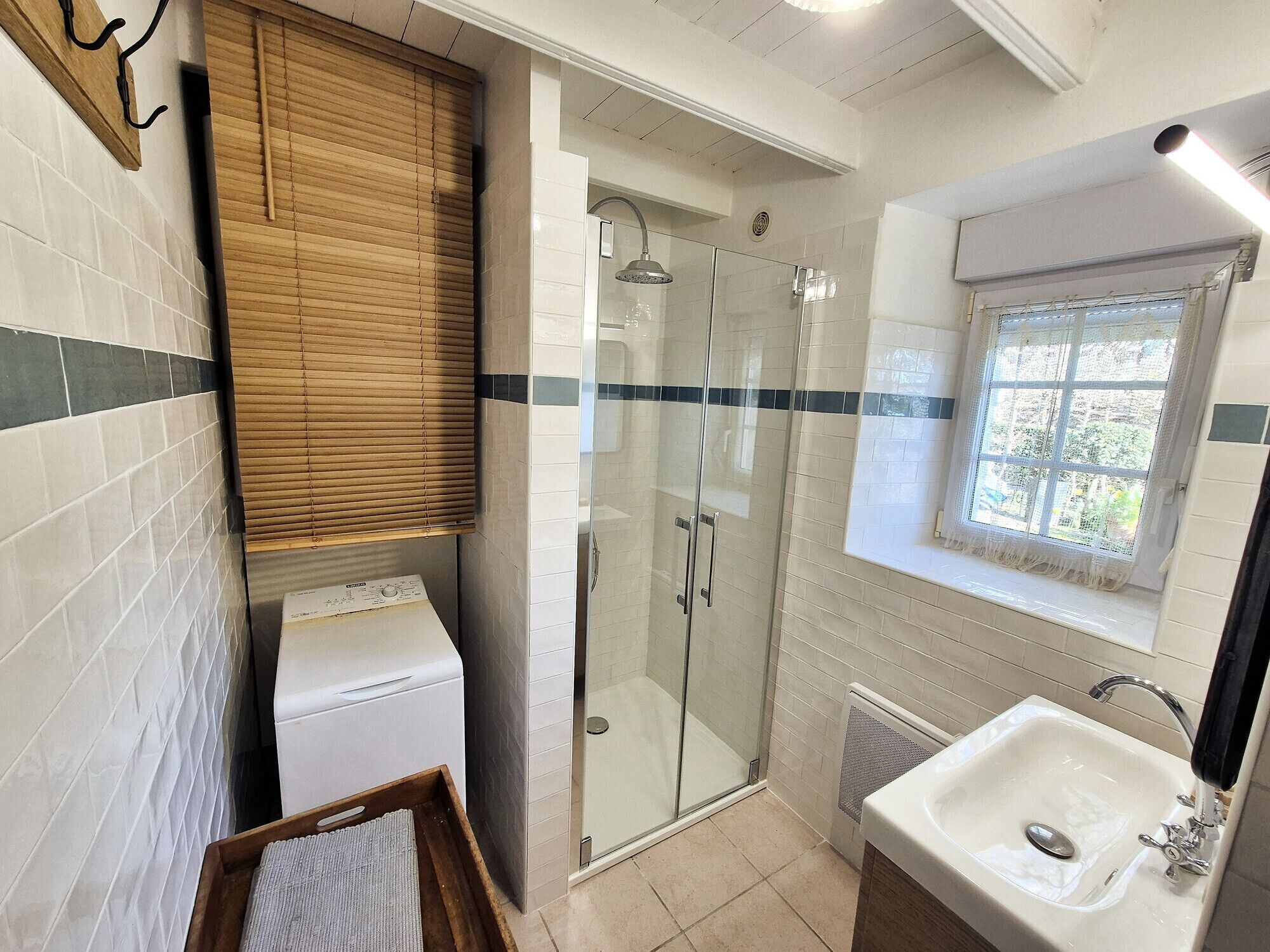 Shower, hair dryer