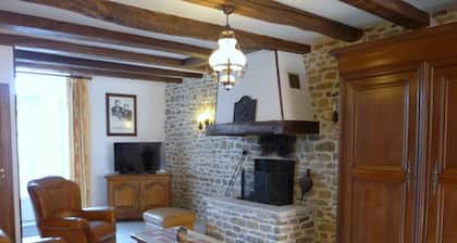 Charming Cottage with Private Heated Pool, Fireplace, and Terrace in Goncourt