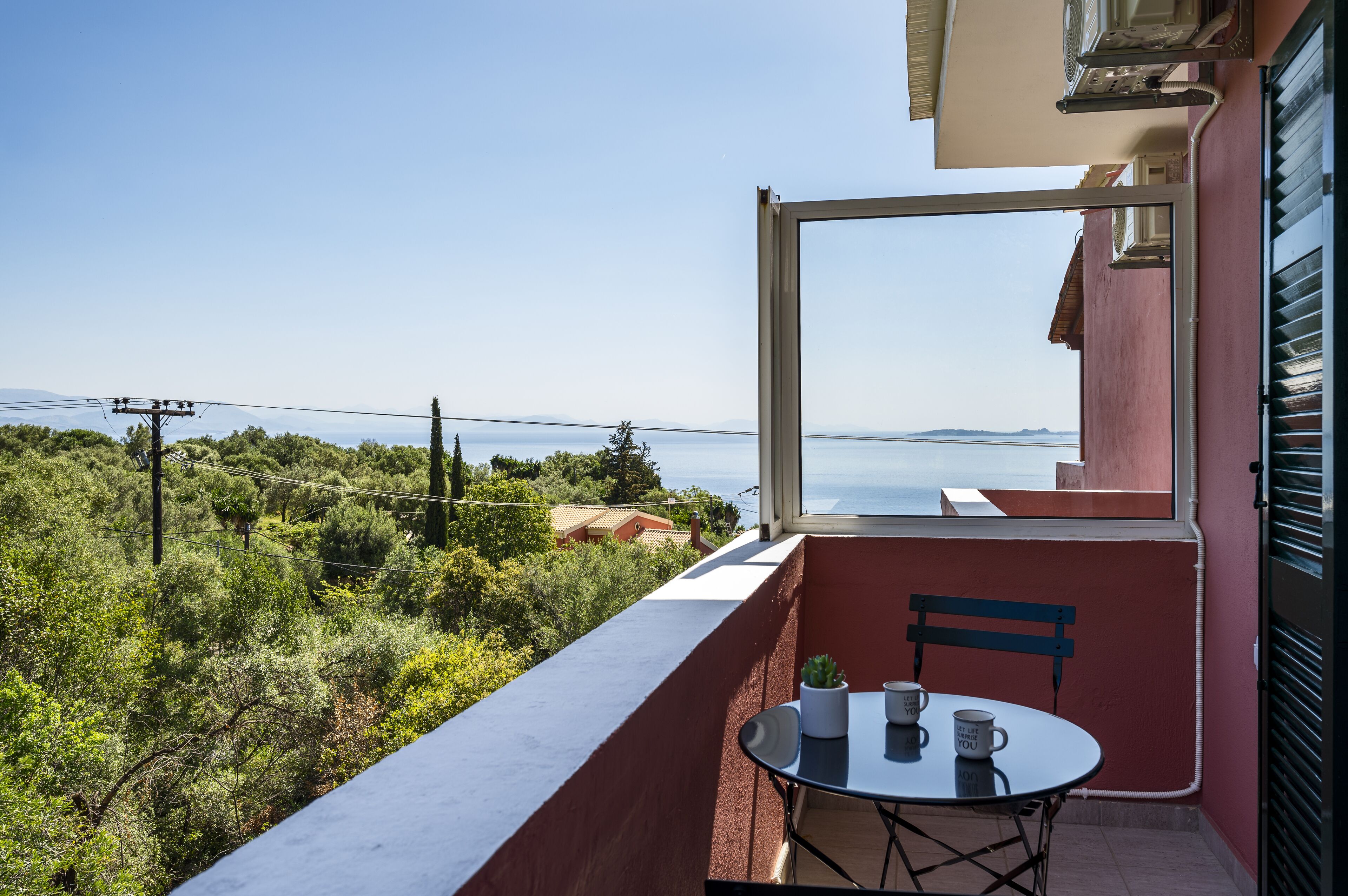 Studio, Balkon, eingeschränkter Meerblick | Balkon