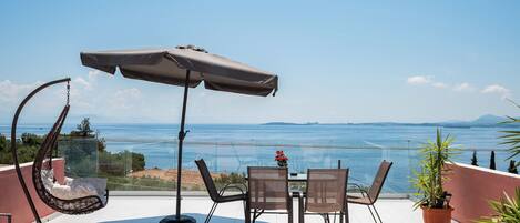 Superior Apartment, 2 Bedrooms, Terrace, Sea View | Terrace/patio